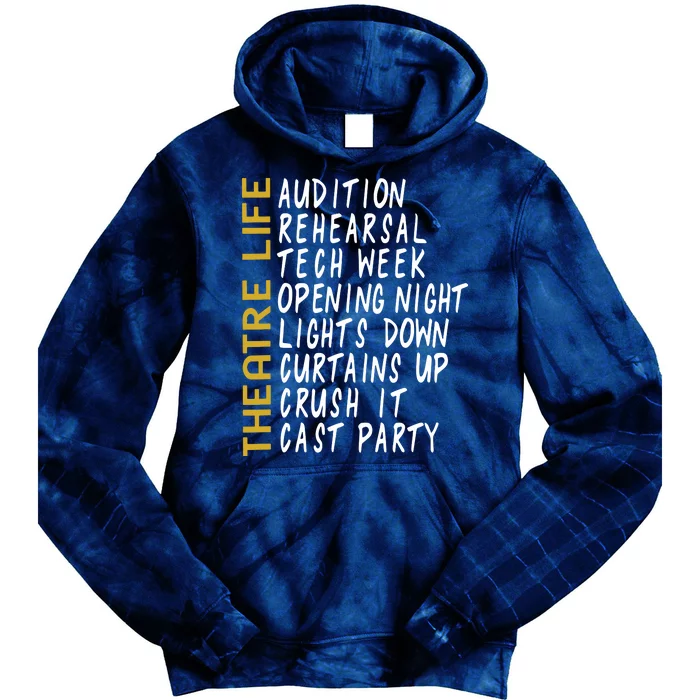 Theatre Gift Acting Thespian Play Director Tie Dye Hoodie