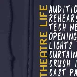 Theatre Gift Acting Thespian Play Director Full Zip Hoodie