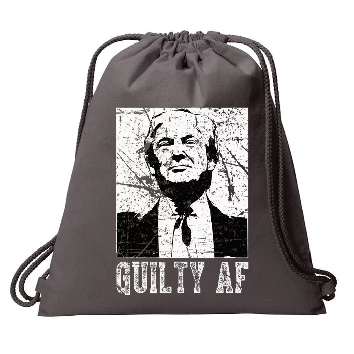 Trump Guilty Af Trump Guilty On 34 Counts Drawstring Bag