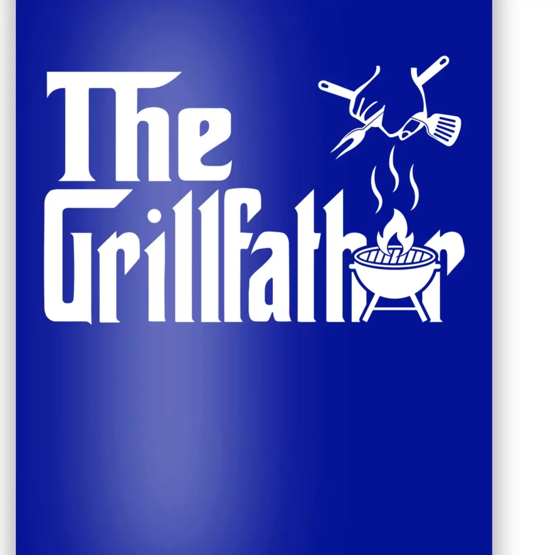 The Grillfather Bbq Grill Pitmaster Smoker Funny Barbecue Gift Poster