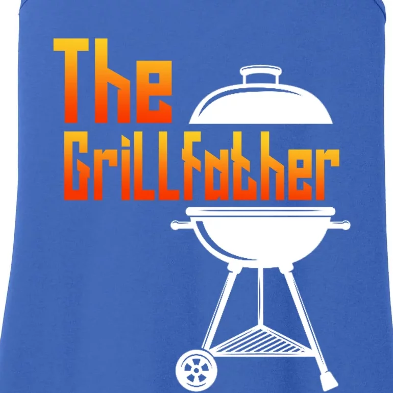 The Grillfather Barbecue Grill Master Smoker Funny Bbq Dad Cute Gift Ladies Essential Tank