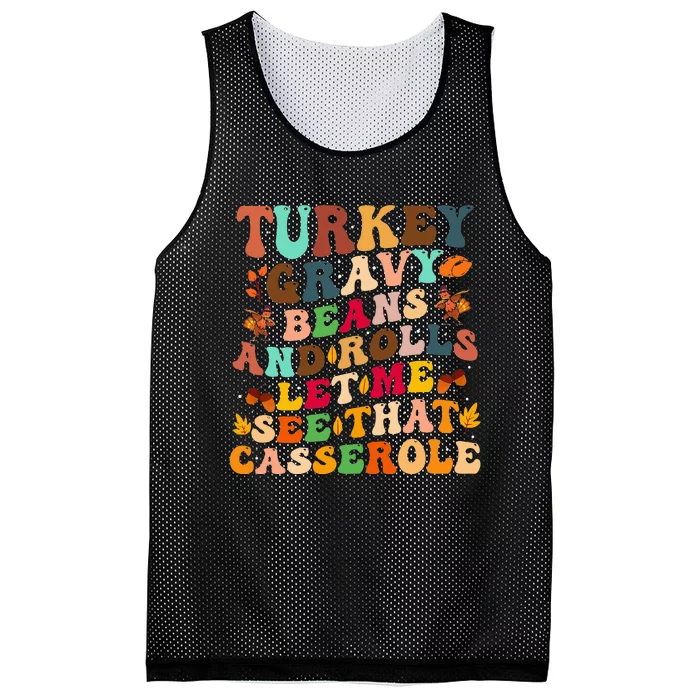 Turkey Gravy Beans And Rolls Let Me See That Casserole Mesh Reversible Basketball Jersey Tank