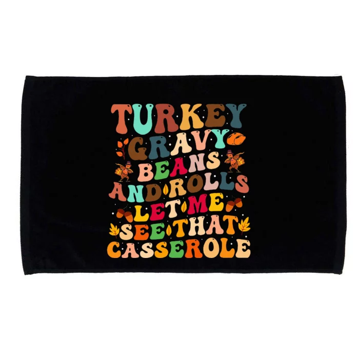 Turkey Gravy Beans And Rolls Let Me See That Casserole Microfiber Hand Towel