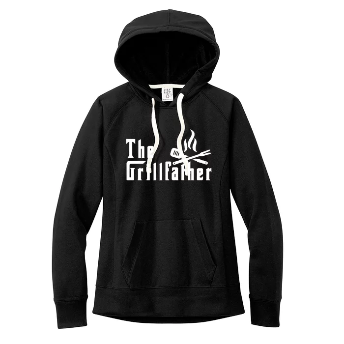 The Grillfather Barbeque And Grilling Gift For Dad And Grandpa Meaningful Gift Women's Fleece Hoodie