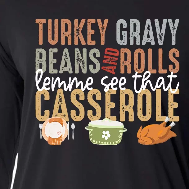 Turkey Gravy Beans And Rolls Let Me See That Casserole Fall Cooling Performance Long Sleeve Crew