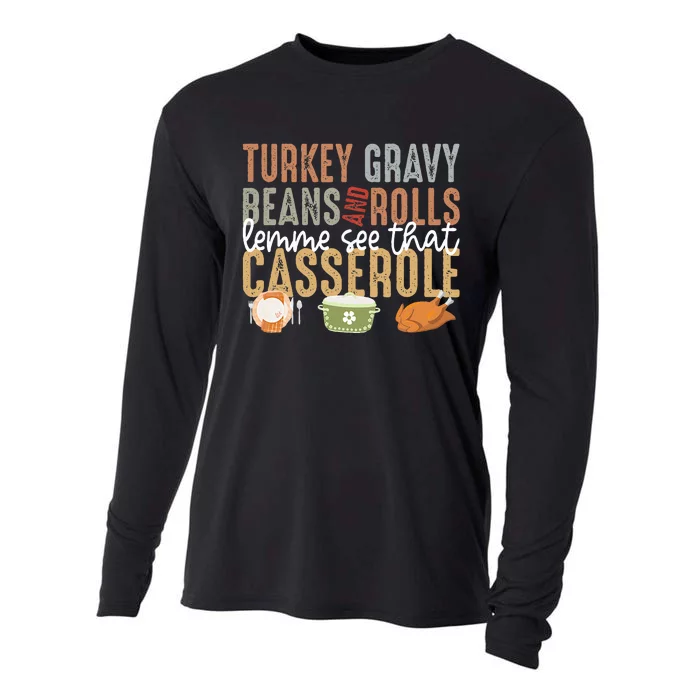 Turkey Gravy Beans And Rolls Let Me See That Casserole Fall Cooling Performance Long Sleeve Crew