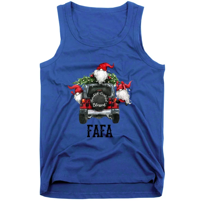 Thankful Grateful Blessed Fafa Grandpa Gift Tank Top