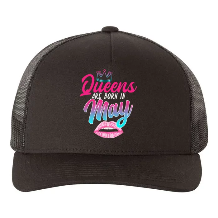 Taurus Gemini Birthday Queens Are Born In May Zodiac Sign Yupoong Adult 5-Panel Trucker Hat