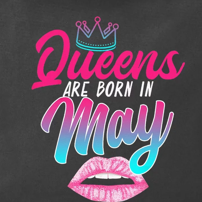 Taurus Gemini Birthday Queens Are Born In May Zodiac Sign Zip Tote Bag