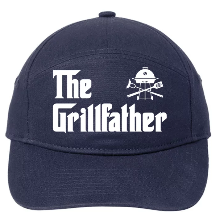 The Grillfather Bbq Funny Barbecue Grill Gift 7-Panel Snapback Hat