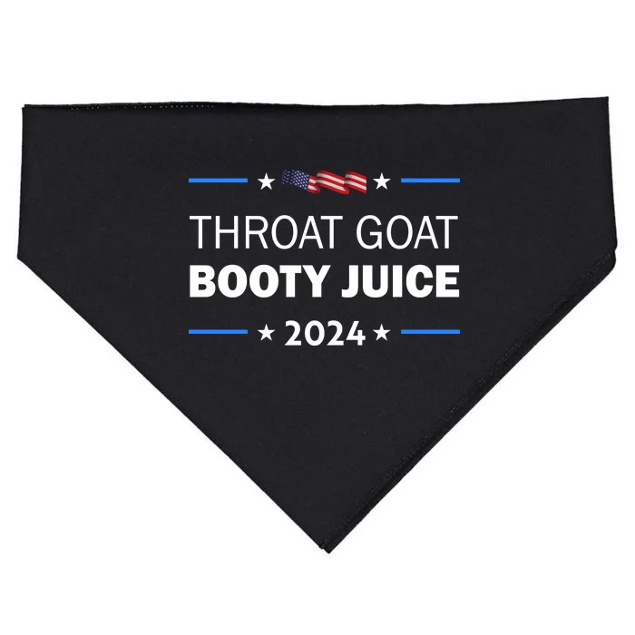 Throat Goat Booty Juice 2024 USA-Made Doggie Bandana