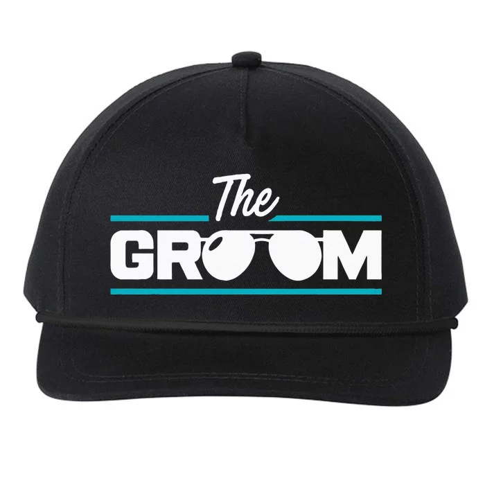 The Groom Bachelor Party Stag Grooms Getaway Wedding Snapback Five-Panel Rope Hat