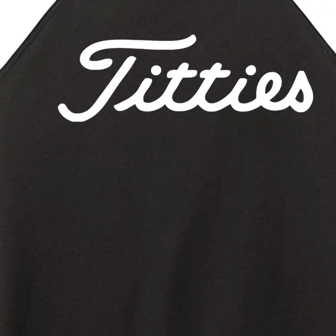 Titties Golf Bachelor Party Funny Golfing Gift Parody Women’s Perfect Tri Rocker Tank