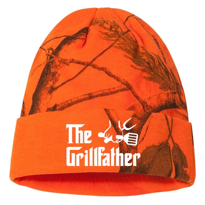 The Grillfather Bbq Grill Barbecue Cooking Cook Daddy Papa Gift Kati - 12in Camo Beanie