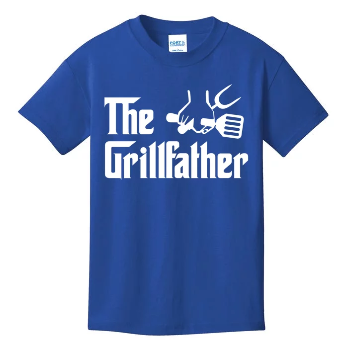 The Grillfather Bbq Grill Barbecue Cooking Cook Daddy Papa Gift Kids T-Shirt