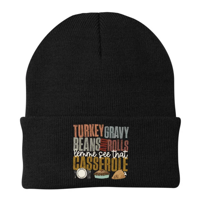 Turkey Gravy Beans And Rolls Let Me See That Casserole Fall Knit Cap Winter Beanie