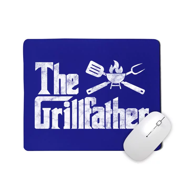 The Grillfather Bbq Grill Smoker Barbecue Chef Grill Master Meaningful Gift Mousepad