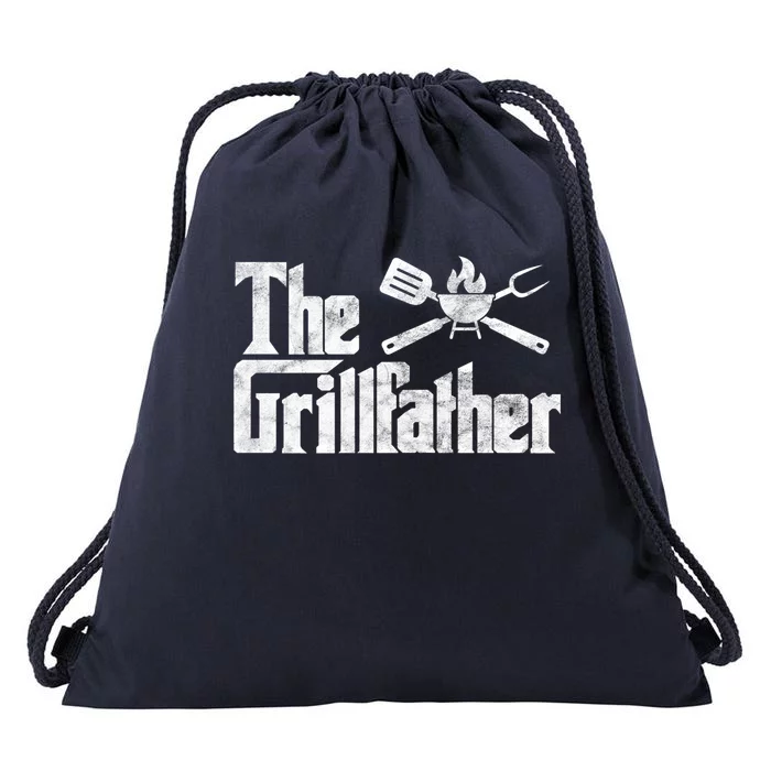 The Grillfather Bbq Grill Smoker Barbecue Chef Grill Master Meaningful Gift Drawstring Bag