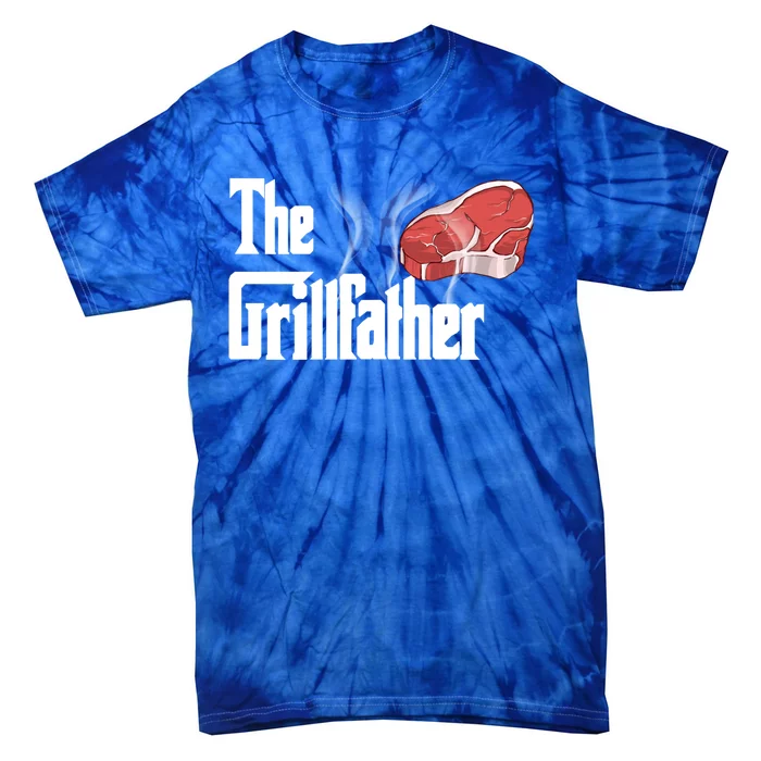 The Grillfather Bbq Grill Smoker Barbecue Grilling Gift Tie-Dye T-Shirt