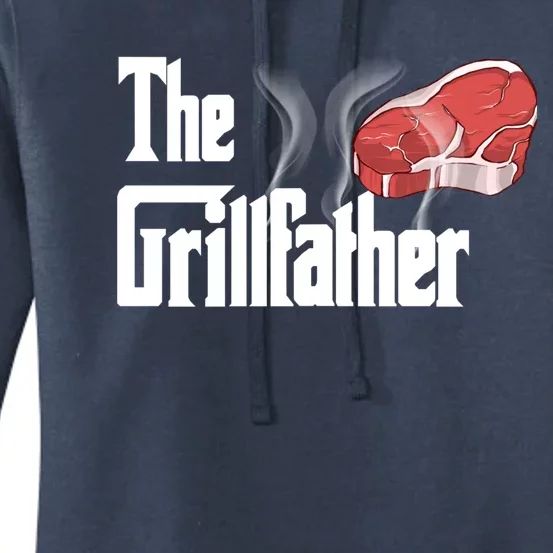 The Grillfather Bbq Grill Smoker Barbecue Grilling Gift Women's Pullover Hoodie