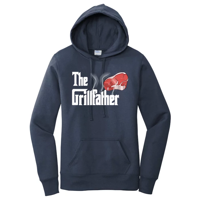 The Grillfather Bbq Grill Smoker Barbecue Grilling Gift Women's Pullover Hoodie