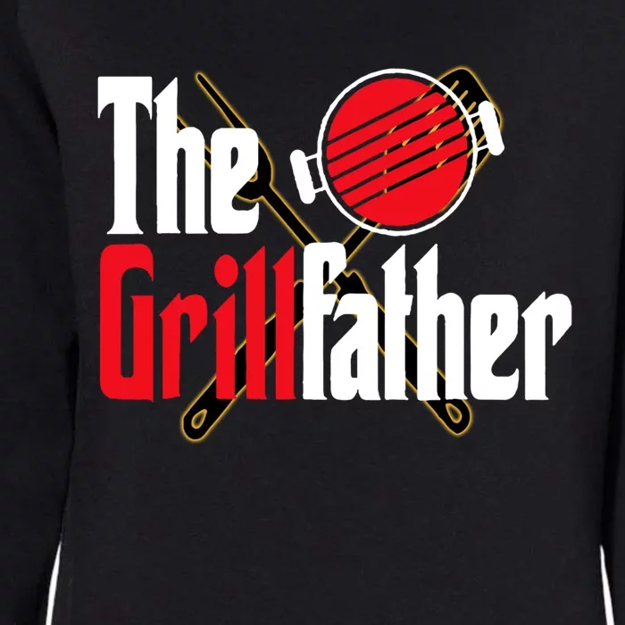 The Grillfather Bbq Grill Smoker Dad Grilling Barbecue Chef Cute Gift Womens California Wash Sweatshirt