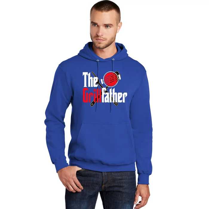 The Grillfather Bbq Grill Smoker Dad Grilling Barbecue Chef Cute Gift Hoodie