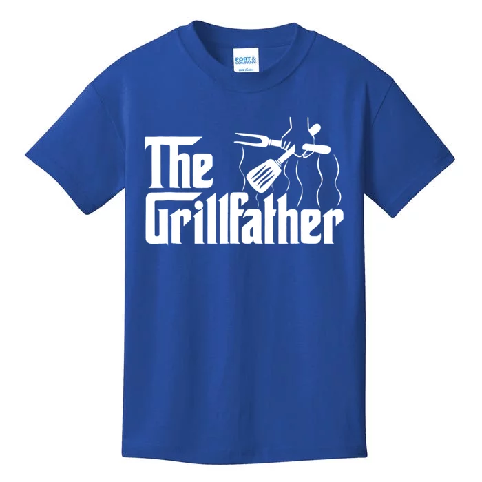 The Grillfather Bbq Grill And Smoker Barbecue Chef Gift Kids T-Shirt