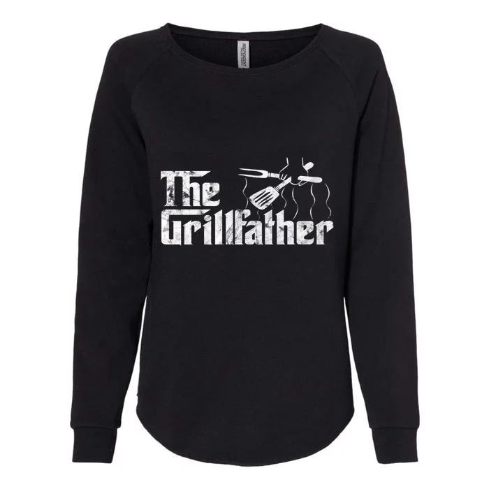 The Grillfather Bbq & Grilling Vintage Chef Womens California Wash Sweatshirt