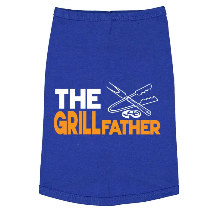 The Grillfather Bbq Griller Smoker Funny Barbecue Chef Dad Funny Gift Doggie Tank