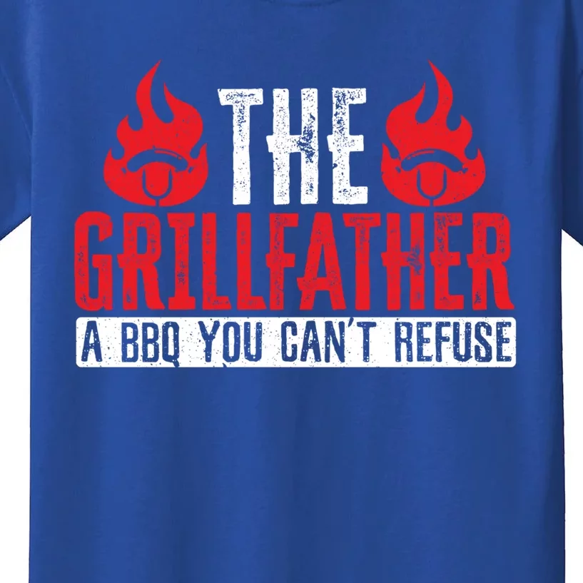 The Grillfather Bbq Grilling Grillmaster Barbecue Gift Kids T-Shirt