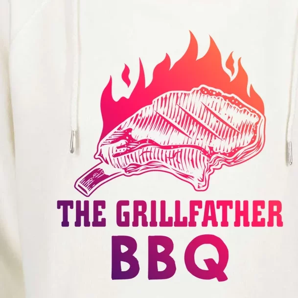 The Grillfather Bbq Gift Womens Funnel Neck Pullover Hood