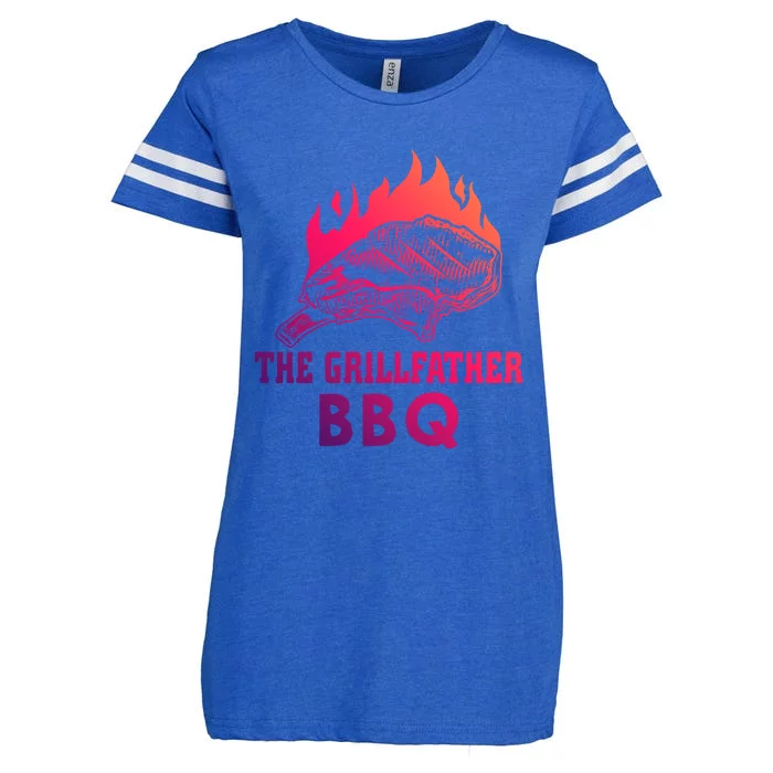 The Grillfather Bbq Gift Enza Ladies Jersey Football T-Shirt