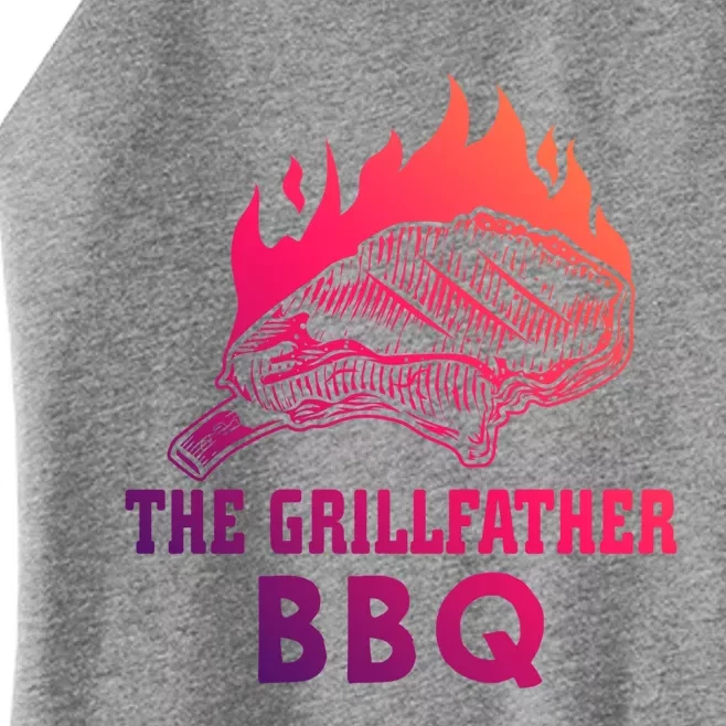 The Grillfather Bbq Gift Women’s Perfect Tri Rocker Tank