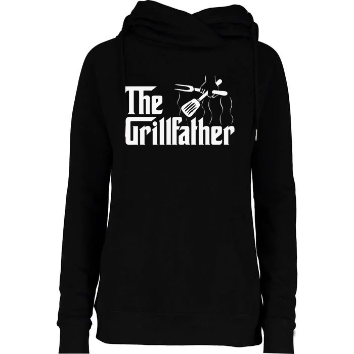 The Grillfather BBQ Grill & Smoker Barbecue Chef Womens Funnel Neck Pullover Hood