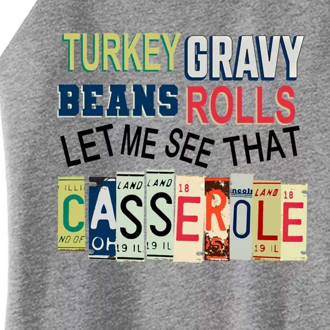 Turkey Gravy Beans Rolls Thanksgiving Dinner Turkey Day Gift Women’s Perfect Tri Rocker Tank