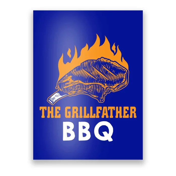 The Grillfather Bbq Gift Poster