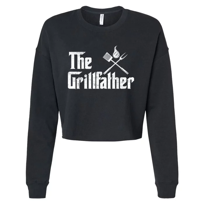 The Grillfather BBQ T Cropped Pullover Crew