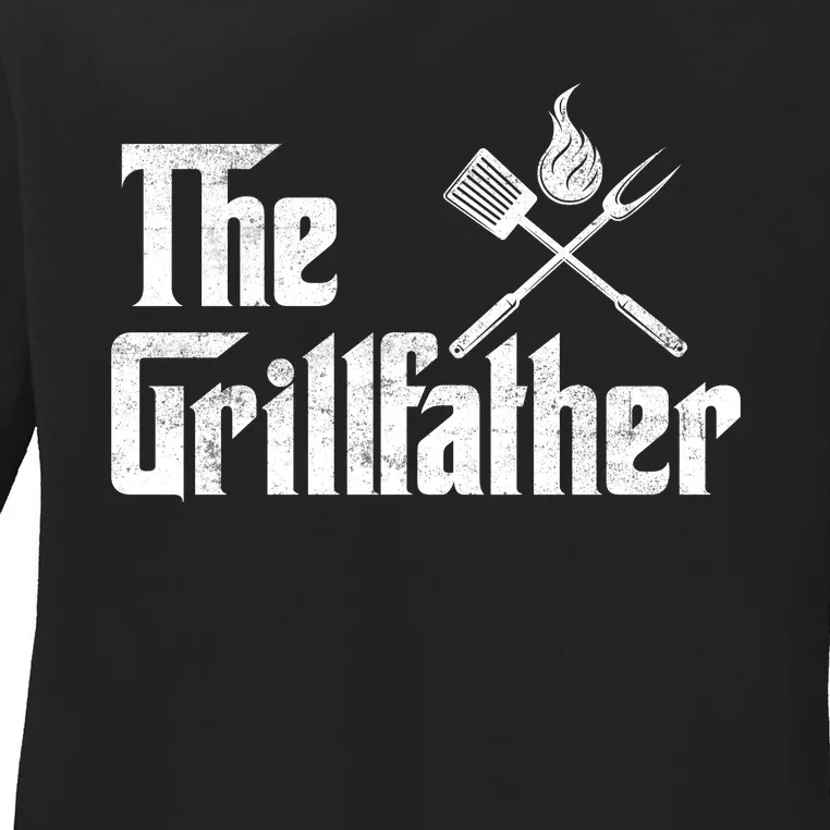 The Grillfather BBQ T Ladies Long Sleeve Shirt