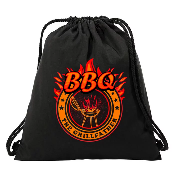 The Grillfather BBQ T Drawstring Bag