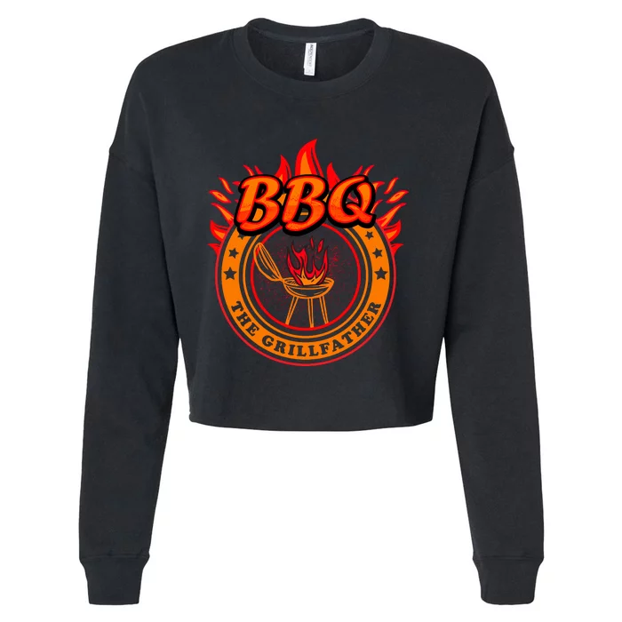 The Grillfather BBQ T Cropped Pullover Crew