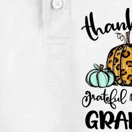 Thankful Grateful Blessed Granny Pumpkin Fall Thanksgiving Dry Zone Grid Performance Polo