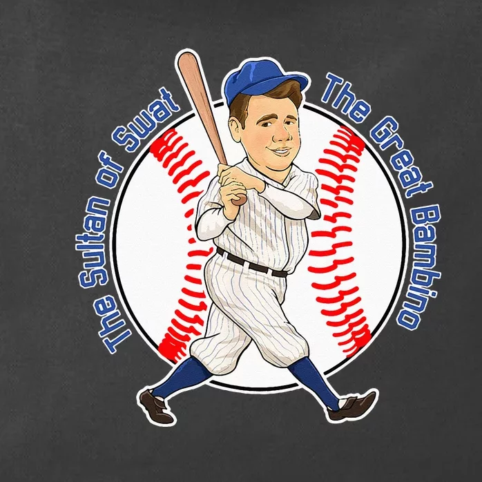 The Great Bambino Baseball Home Run Hitter Zip Tote Bag