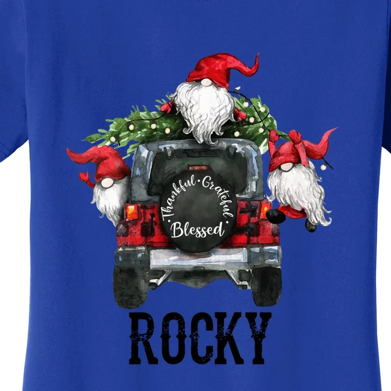 Thankful Grateful Blessed Rocky Grandpa Gift Women's T-Shirt