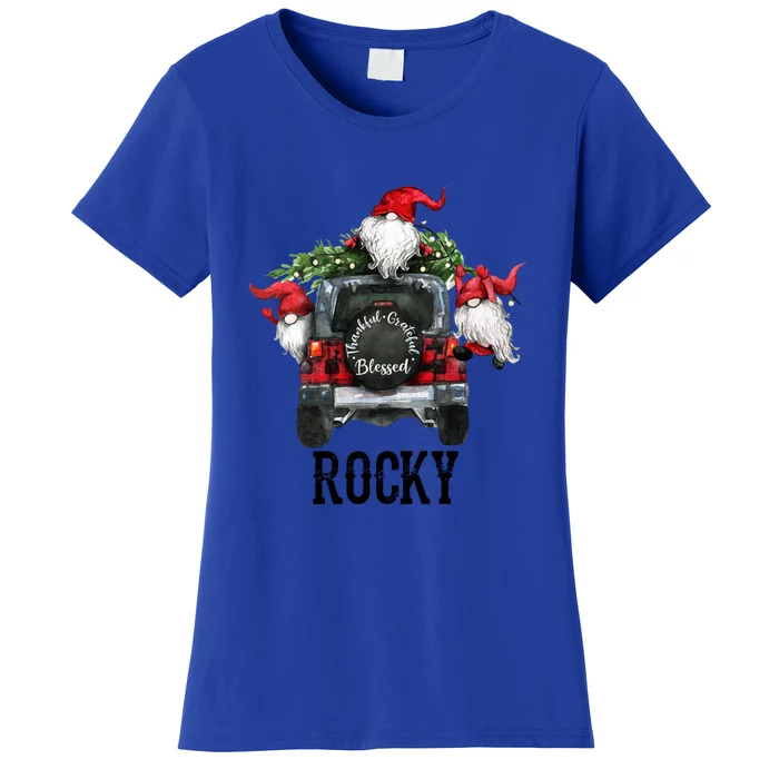 Thankful Grateful Blessed Rocky Grandpa Gift Women's T-Shirt