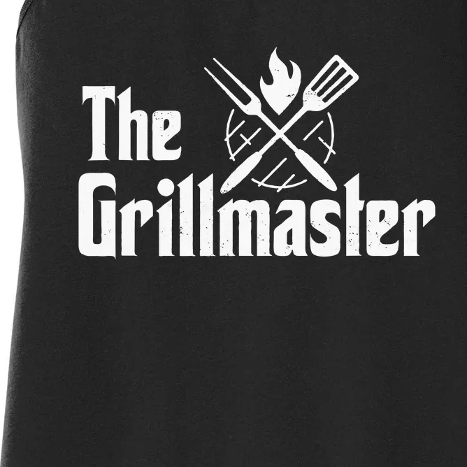 The Grillmaster Bbq Grill & Smoker Barbecue Chef S Women Women's Racerback Tank