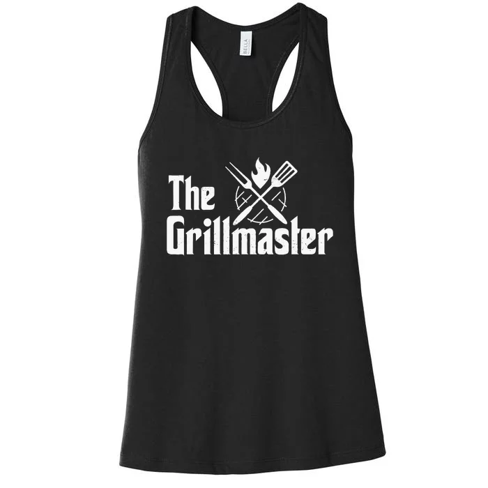 The Grillmaster Bbq Grill & Smoker Barbecue Chef S Women Women's Racerback Tank