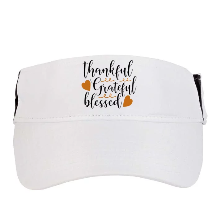 Thankful Grateful Blessed Adult Drive Performance Visor