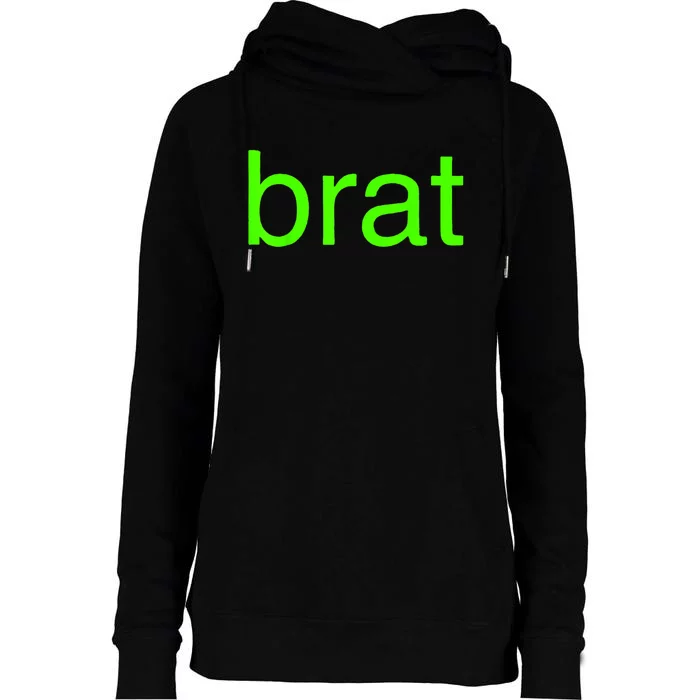 Trending Green Brat Womens Funnel Neck Pullover Hood