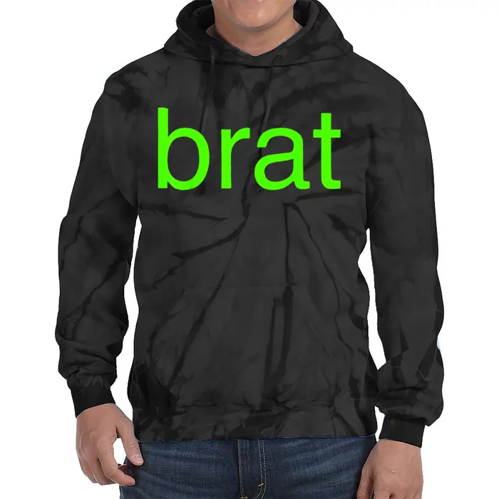 Trending Green Brat Tie Dye Hoodie